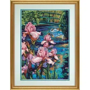 dimensions cross stitch 35264 Iris and Swan