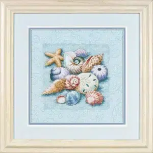 Dimensions cross stitch 13725 Shells on Blue