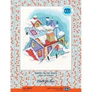 RTO cross stitch kit M655 Winter on the roofs.