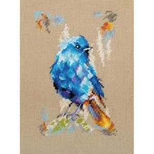 Basya Art cross stitch B008 Rock Redstart