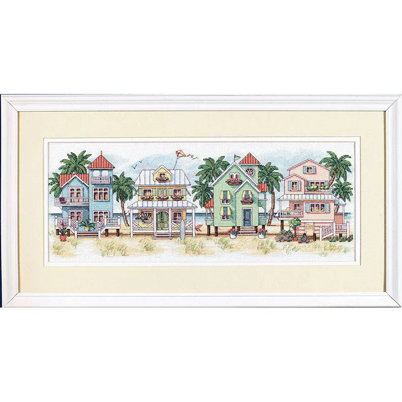 Dimensions cross stitch 13726 Seaside Cottages