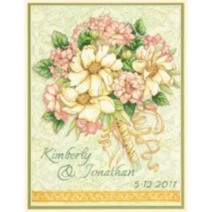 Dimensions cross stitch 35275 Wedding Record Bouquet
